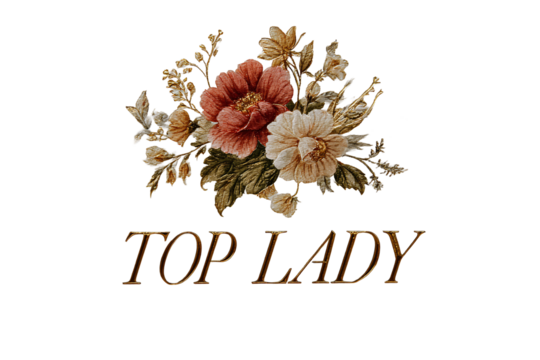 "TOP LADY" text on a transparent background for designers, marketers and IT professionals. Popular business card, illustration, object, symbol, texture, pattern, women, flowers, holiday. - Powered by Adobe