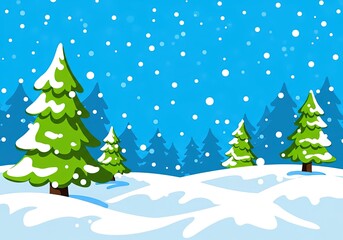 Naklejka premium Christmas and New Year Winter Holiday Background