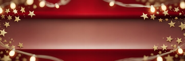 Festive Christmas background with green pine branches, sparkling snow, and rustic kraft paper. Ideal holiday greeting card design, winter banner, or cozy season advertisement.