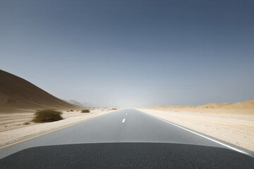 focused view of dashboard displaying ultrabright navigation projection on windshield