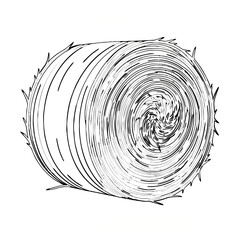 Christmas Bauble Ornament Line Art Illustration

