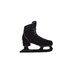 Ice Skate Silhouette for Winter Sports Season

