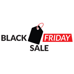 Black Friday logo for advertising icon discount tag, level, vector logo template.