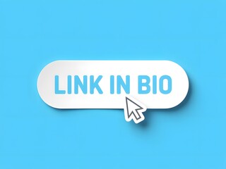 "Link in Bio" Chain Link Sticker Badge