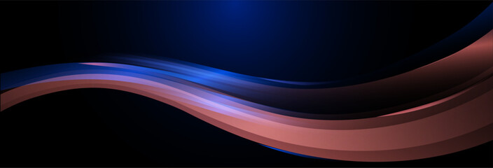 Lines in the shape of a comet against a dark background. Vortex streams of neon light. Magic of moving fast lines. Laser beams, horizontal light rays.