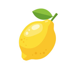 Bright yellow whole lemon