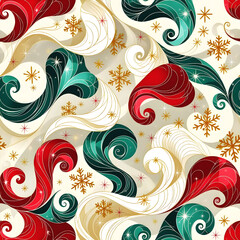 Christmas Gift Wrap Seamless Repeat