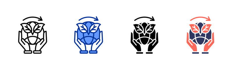 Sustainable Future icon sheet multiple style collection