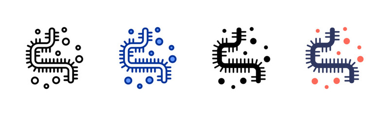 Ebola Virus icon sheet multiple style collection