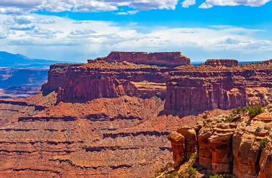 Canyonlands National Park, USA is famous for wilderness of canyons and fantastically formed buttes carved by the Colorado River