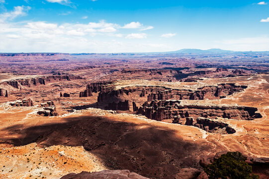 Canyonlands National Park, USA is famous for wilderness of canyons and fantastically formed buttes carved by the Colorado River
