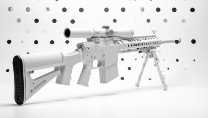 Sniper Riffle with polka dots