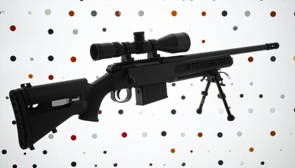 Sniper Riffle with polka dots