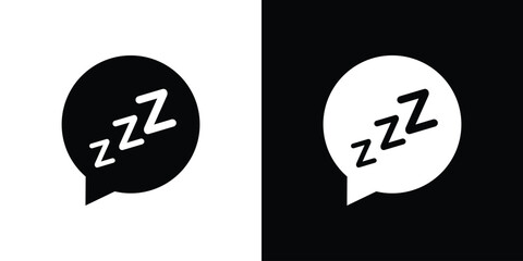Zzz icon or logo isolated sign symbol vector illustration - high quality black style vector icons