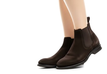 Stylish suede chelsea boots for women