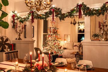 Cozy Vintage Holiday Scene at Home