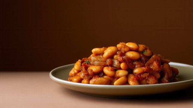 Serbian Comfort Food a Slow-Baked Prebranac Masterpiece, Savory Beans Simmered in Paprika and Caramelized Onions