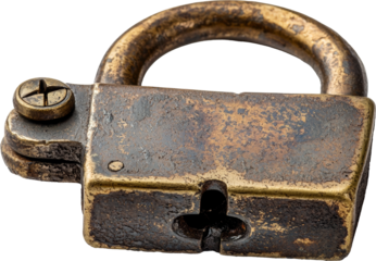 rusty old padlock