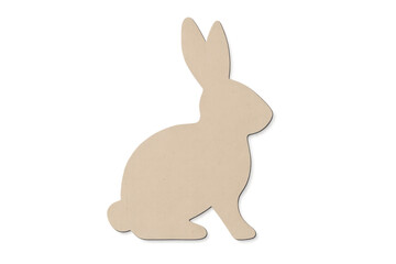 Paper cutout rabbit silhouette representing easter holiday
