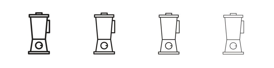 Blender icon design elements. Outline icon with editable stroke. Vector