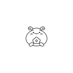 Cute Stickers Line Art Collection
