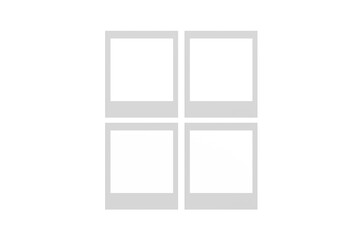 Blank Instant Photo Frames for Design and Branding Mockup