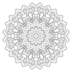 Sea Life Mandala - Turtle - Intricate Coloring Page for Adults & Teens 5 Sea Life Mandala Collection
