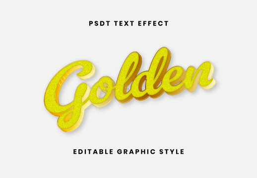 Gold Glitter Text Effect Sparkle Script Glam Font