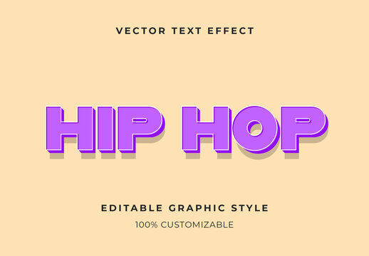 Purple 90s Throwback Text Effect Bold Urban Font