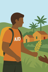 Volunteer Traveling Abroad for Humanitarian Work