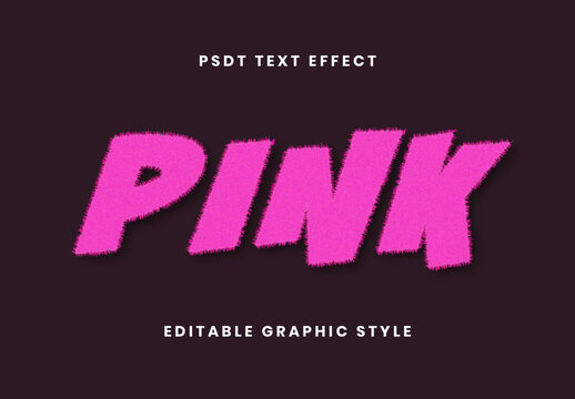 Pink Fluffy Text Effect