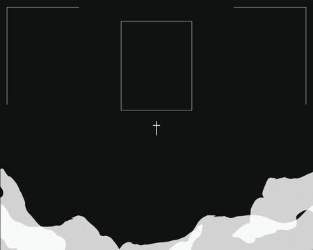 A dark background with faint abstract strokes resembling gentle waves, framing the blank card area