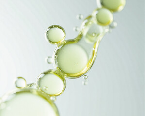 Natural Oil Formulation with Bubbles for Skincare Science and Cosmetic Texture Design