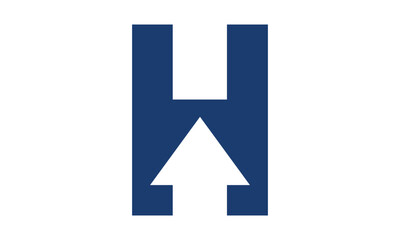 Modern Letter H Finance Logo	
