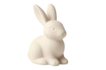 Obraz premium White ceramic rabbit figurine for easter decoration