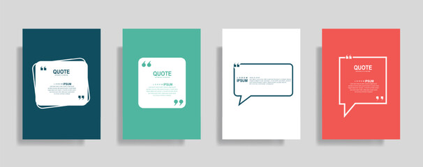 Vibrant quote box templates for social media posts and marketing campaigns, perfect for adding personality to your brand messaging and engaging with customers