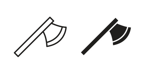 Axe icon collection with multiple styles. EPS10