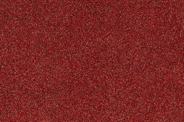 Fototapeta premium Christmas Red Glitter Macro Texture – Real Fine Glitter Cardstock Close-Up, High-Detail Scan