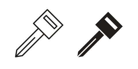 Car key icon collection with multiple styles. EPS10