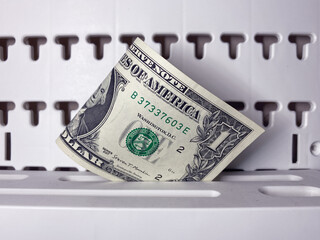 US dollar money on a white background