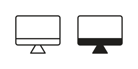 Desktop icon collection with multiple styles. EPS10