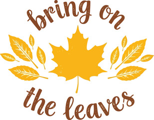 Rustic autumn maple leaf design with 