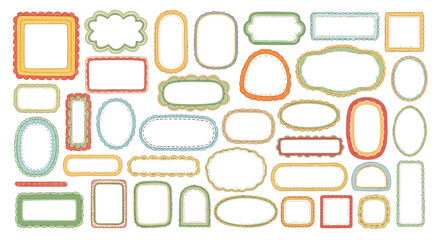 Assorted decorative frames and borders collection