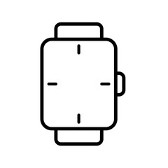 Minimalist Smartwatch Icon Design for Technology and Wearable Devices