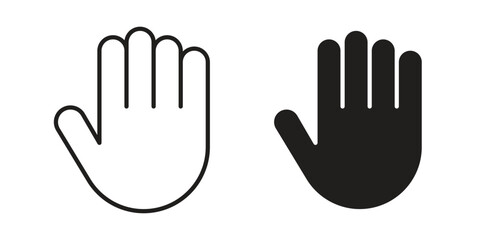 Hand icon collection with multiple styles. EPS10