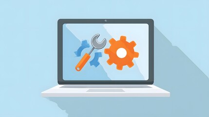 Modern portable computer displays tools for technical support and configuration