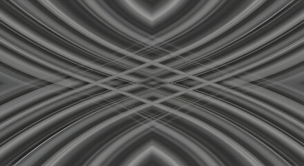 Symmetrical Gray Chrome Abstract Curves Technology Background