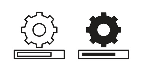 System update icon collection with multiple styles. EPS10
