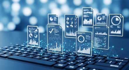 Digital Documents and Data Analysis on a Keyboard.