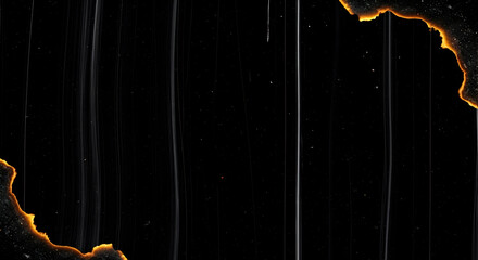 Old film burn overlay with dust scratches vintage cinematic grain texture